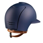 Kask jeździecki z szerokim daszkiem KEP Italia Cromo 2.0 Blue/Beige Matt