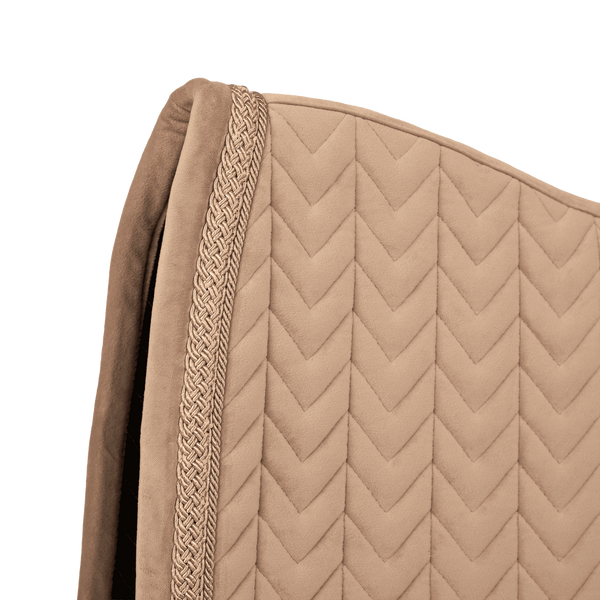 Czaprak ujeżdżeniowy Kentucky Horsewear Velvet Fishbone Plaited Glitter Rope
