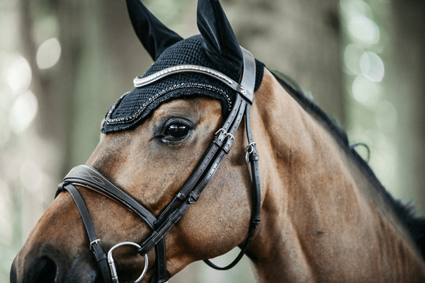 Nauszniki klasyczne Kentucky Horsewear Wellington Stone & Pearl