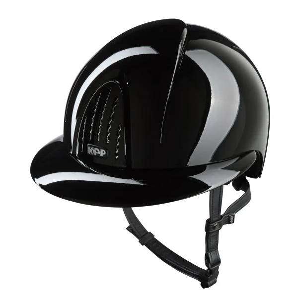 Kask jeździecki z szerokim daszkiem KEP Italia Smart Nova Polish Black