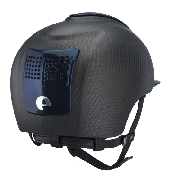 Kask jeździecki KEP Italia E-Light Carbon Matt 3 Blue Inserts