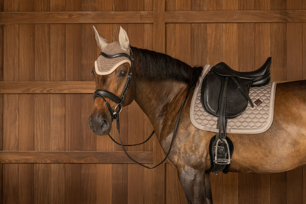 Nauszniki klasyczne Kentucky Horsewear Wellington Plaited Glitter Rope