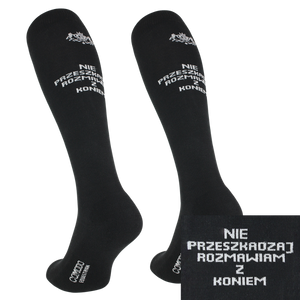 Podkolanówki jeździeckie Comodo Hay there - Nie przeszkadzaj