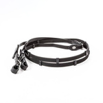 Wodze ogumowane ze stoperami Kavalkade - szerokość 20 mm