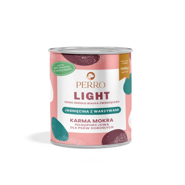 Karma mokra Perro Light - Jagnięcina z warzywami