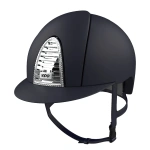 Kask jeździecki KEP Italia Cromo 2.0 Blue Textile Swarovski Frame Chrome