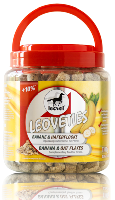 Smakołyki dla konia LEOVET - Banan i Płatki owsiane