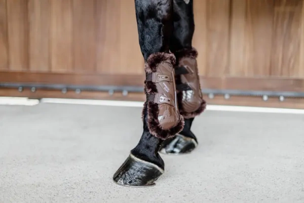 Ochraniacze przednie z futrem Kentucky Horsewear Bamboo Elastic