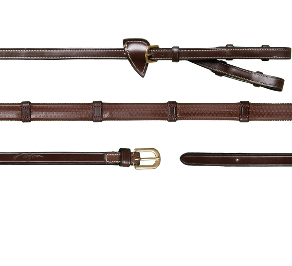 Wodze gumowe ze stoperami do podwójnego wędzidła Dy'on D Collection DY05D