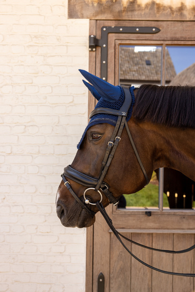 Nauszniki klasyczne Kentucky Horsewear Velvet Mini Pearls