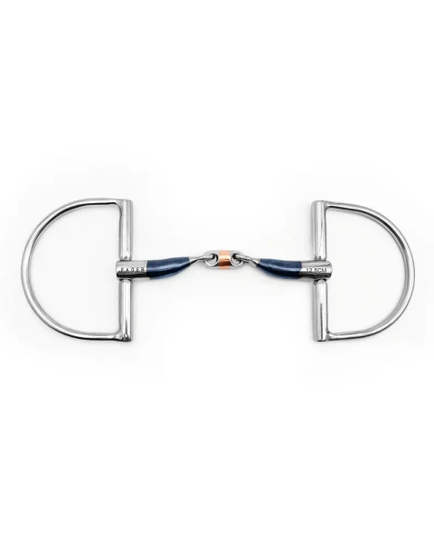 Wędzidło D-ring FAGER Mattias Sweet Iron - podwójnie łamane