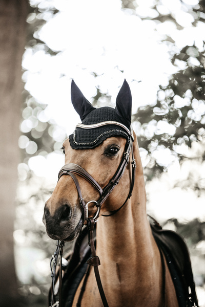 Nauszniki klasyczne Kentucky Horsewear Wellington Stone & Pearl