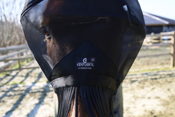 Maska przeciw owadom z odpinanymi frędzelkami Kentucky Horsewear Classic