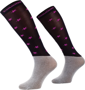 Podkolanówki jeździeckie Comodo Microfiber Stars