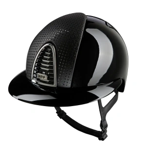 Kask jeździecki z szerokim daszkiem KEP Italia Cromo 2.0 Polish Metal Verona Chrome