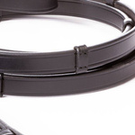 Wodze skórzane ze stoperami Kavalkade - szerokość 16 mm