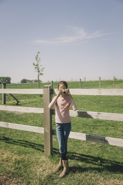 Dziewczęce legginsy jeździeckie z pełnym lejem silikonowym Kentucky Ridingwear Sammy Legging
