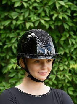 Kask jeździecki z szerokim daszkiem Fair Play EQUILEUS STELLIFY SHINY