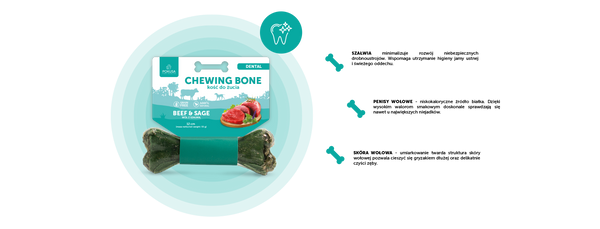 Kość do żucia dla psa Pokusa Chewing Bone DENTAL