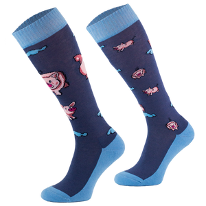 Podkolanówki jeździeckie Comodo Funny Design - Świnki