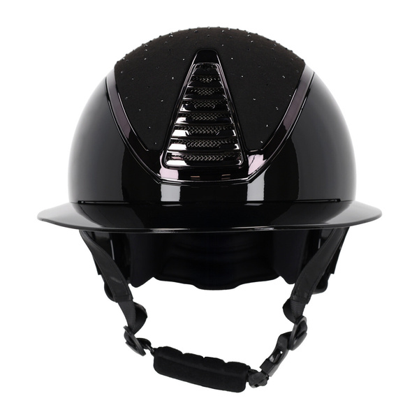 Kask jeździecki z szerokim daszkiem QHP Memphis Polo