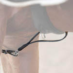 Czarna wodza z bojówką do popręgu Kavalkade