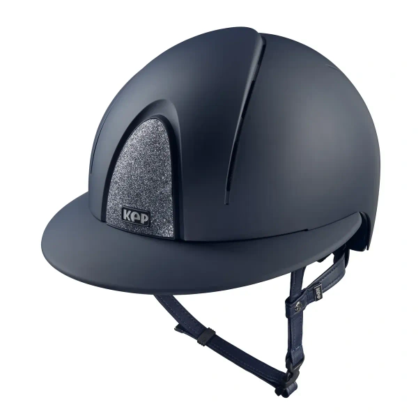 Kask jeździecki z szerokim daszkiem KEP Italia Smart Nova Textile Star Silver