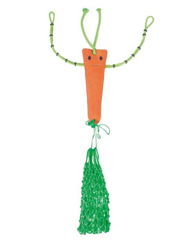 Zabawka do boksu z siatką na siano QHP Horse Toy Carrot