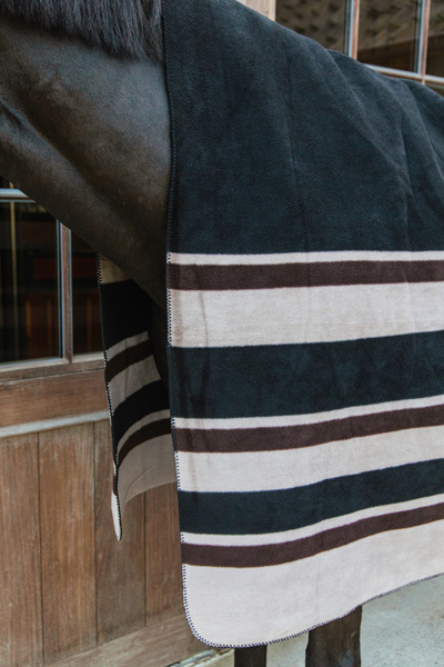 Derka polarowa Kentucky Horsewear Heavy Fleece Rug Square Stripes