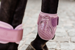 Ochraniacze tylne Kentucky Horsewear Young Horse TPU - RÓŻOWE