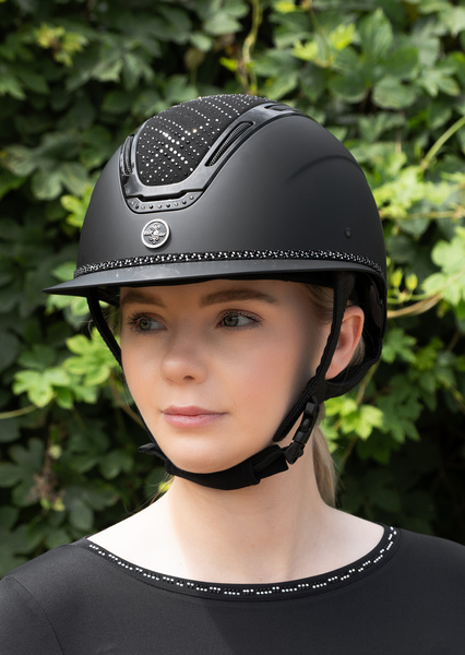 Kask jeździecki z szerokim daszkiem Fair Play EQUILEUS STELLIFY MATT