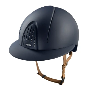 Kask jeździecki z szerokim daszkiem KEP Italia Smart Nova Textile Blue/Beige