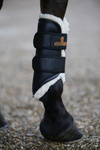 Ochraniacze ujeżdzeniowe z futrem na tylne nogi Kentucky Horsewear Turnout Boots Leather