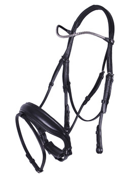 Ogłowie z nachrapnikiem szwedzkim QHP Odin