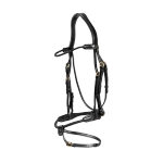 Ogłowie z plecionym nachrapnikiem skórzanym Dy'on D Collection DYARAY