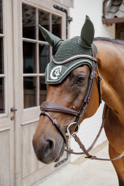 Nauszniki klasyczne Kentucky Horsewear 3D Logo Rope