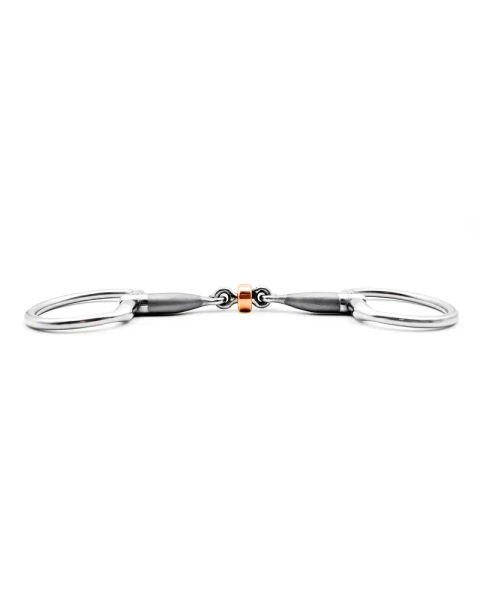 Wędzidło oliwkowe FAGER Jenny Sweet Iron Bradoon - podwójnie łamane