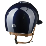 Kask jeździecki z szerokim daszkiem KEP Italia Smart Nova Polish Blue/Beige