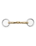 Wędzidło zwykłe FAGER Celice Sweet Gold Bradoon - podwójnie łamane
