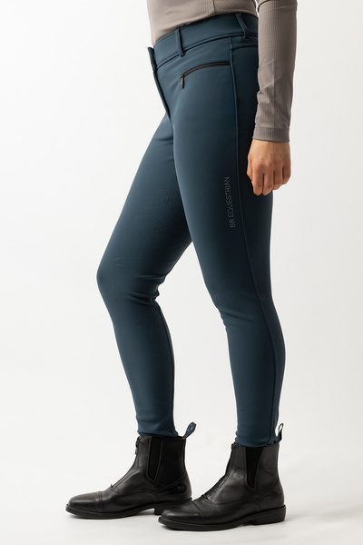 Bryczesy damskie softshell z pełnym lejem silikonowym BR Liana
