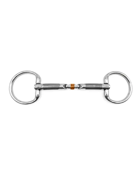 Wędzidło oliwkowe FAGER Oliver Sweet Iron Bradoon - podwójnie łamane