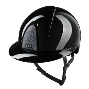 Kask jeździecki z szerokim daszkiem KEP Italia Smart Nova Polish Black Star Silver