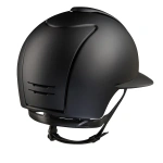Kask jeździecki z szerokim daszkiem KEP Italia Cromo 2.0 Black Matt Star