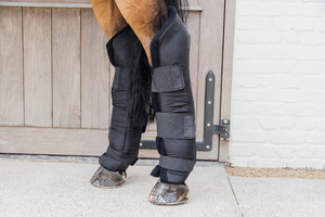 Ochraniacze stajenno-transportowe z osłoną stawu skokowego Kentucky Horsewear Stable Boots PROtect Long Hind with Hook Protection
