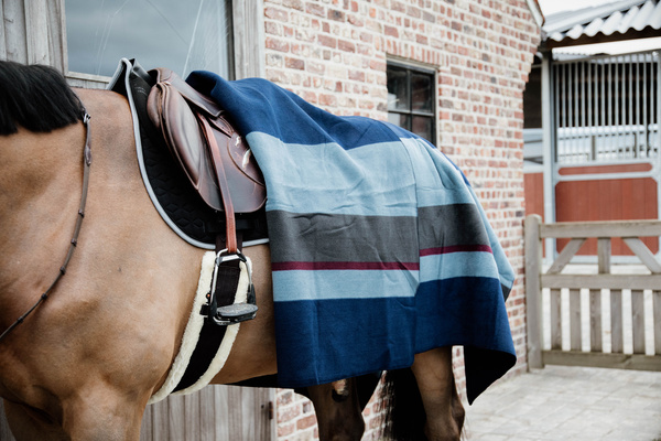 Derka polarowa Kentucky Horsewear Heavy Fleece Rug Square Stripes