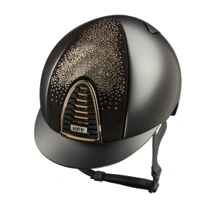 Kask jeździecki KEP Italia Cromo 2.0 Textile Nebula Black/Rose Gold