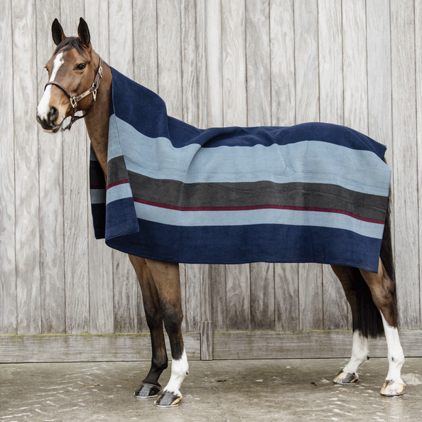 Derka polarowa Kentucky Horsewear Heavy Fleece Rug Square Stripes