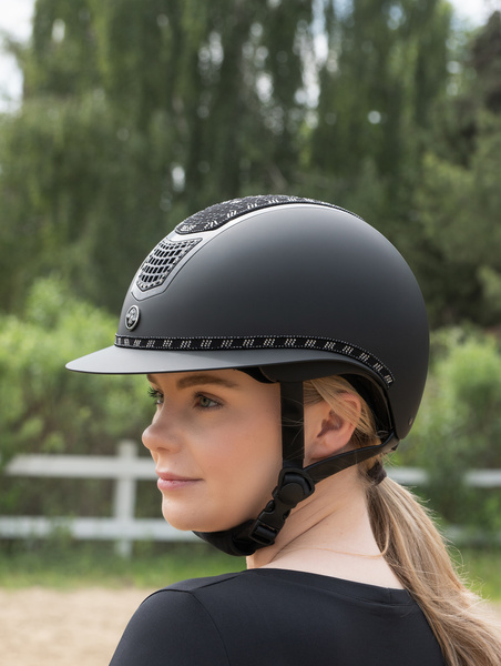 Kask jeździecki z szerokim daszkiem Fair Play Quantinum 2.0 EOS Matt