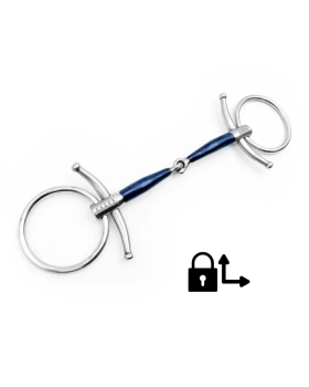 Wędzidło zwykle z krótkimi wąsami FAGER Anna - pojedynczo łamane