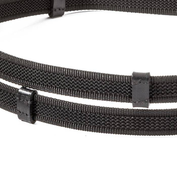 Wodze ogumowane ze stoperami Kavalkade - szerokość 20 mm